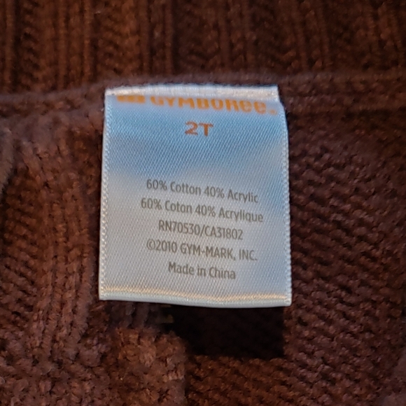 Gymboree EUC boys 2T brown fair isle half zip sweater - Picture 8 of 8